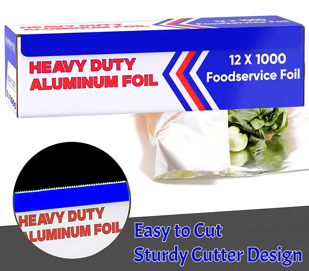 Pokanic Aluminum Foil Wrap Roll Heavy Duty Commercial and Home Use for Food, BBQ, Grilling, Cooking, Baking, Roasting, Party