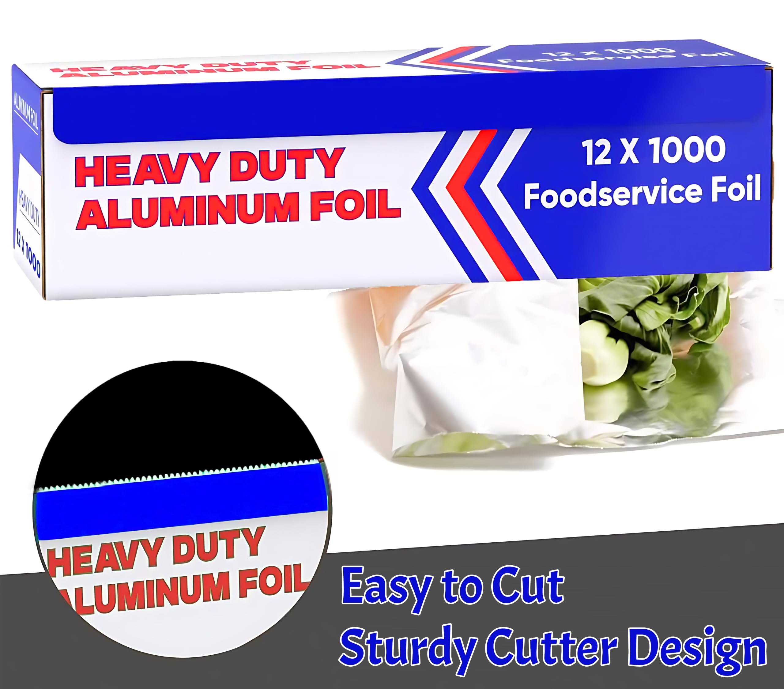 Pokanic Aluminum Foil Wrap Roll Heavy Duty Commercial and Home Use for Food, BBQ, Grilling, Cooking, Baking, Roasting, Party