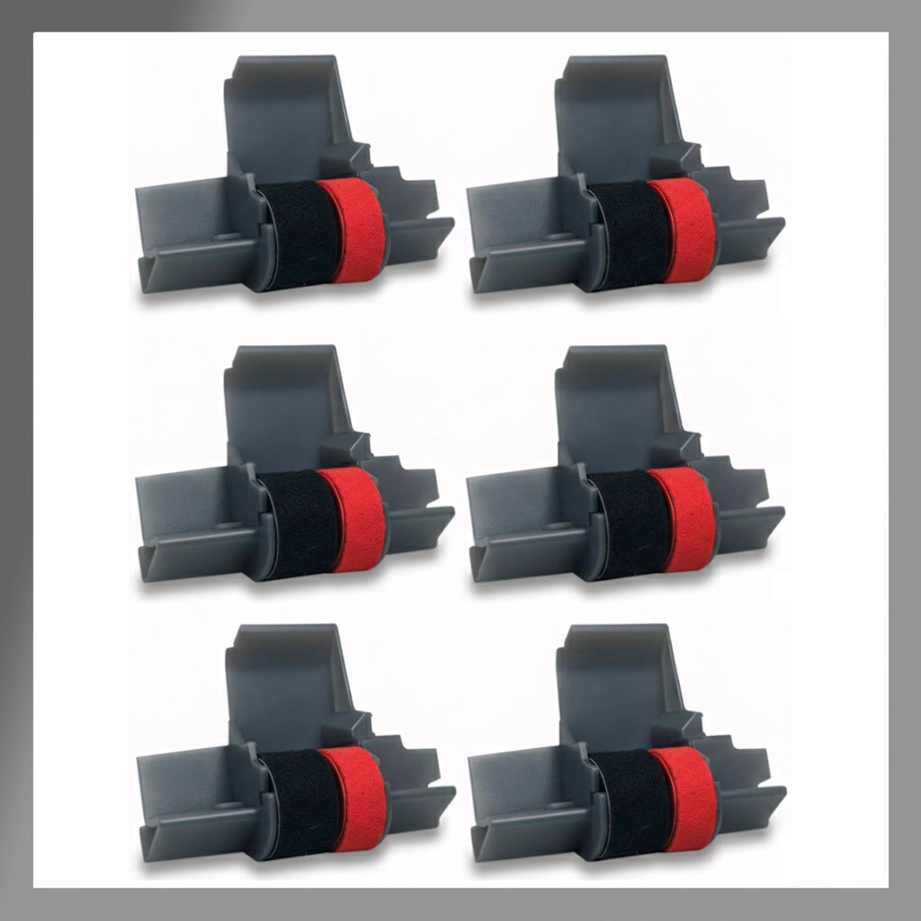 IR‑40T Black & Red [ Pack] Ink Roller Ribbon Cartridge – Dual‑Color Replacement Compatible for CASIO/Canon/Sharp Printing Calculators & Cash Registers