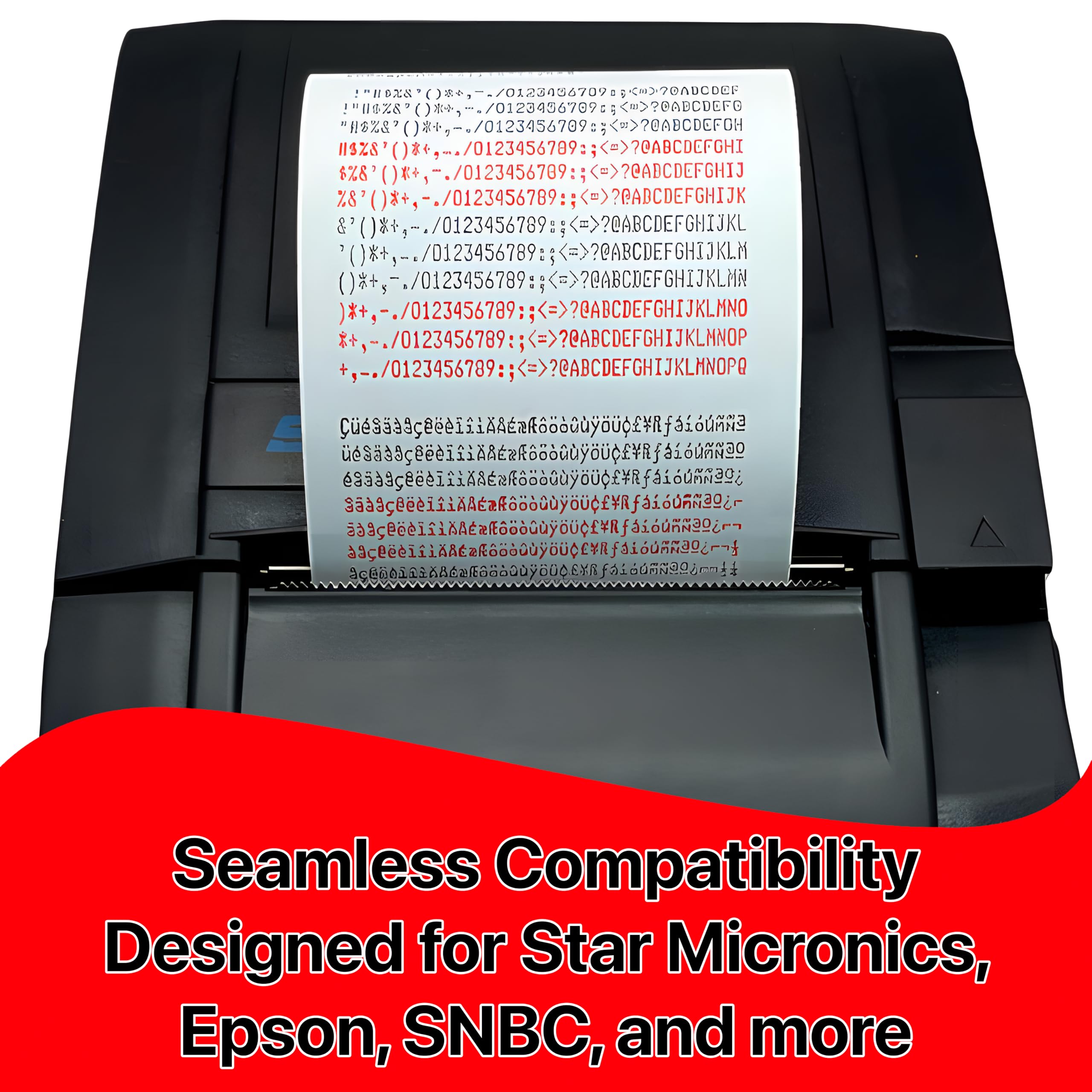 Pokanic SP-700 Ribbon Ink Cartridge Black/Red Replacement POS System Kitchen Printers Compatible with Star Micronics SNBC Epson Bixolon Citizen NCR