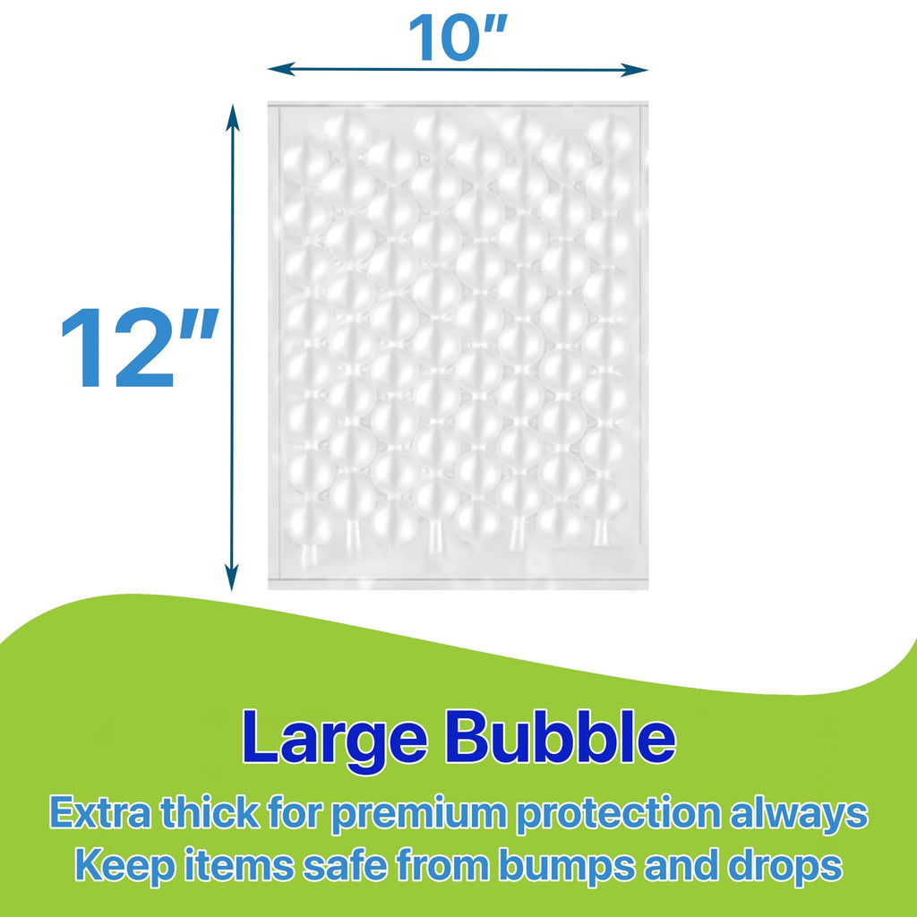 Pokanic Large Bubble Protection Clear Wrap [12 inch x ft] Air Cushion Inflatable Pillow Bags Heavy Duty Wrapping Packing Shipping Moving