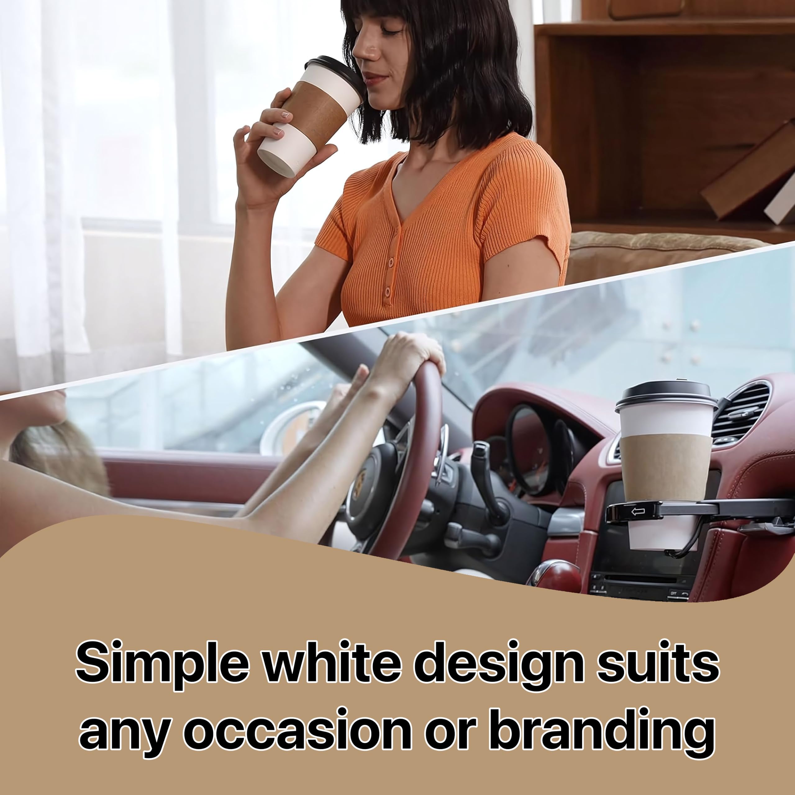 Pokanic Paper White Cups [ oz] with Lids and Sleeves x [10 Set] Disposable Hot Cold Coffee Water Beverage Drinking for School Office Home Kitchen Cafe Restaurant