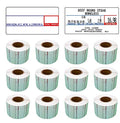 CAS LST-8000 Printing Scale Label, 58 x 30 mm, Non-UPC, 12 Rolls Per Case