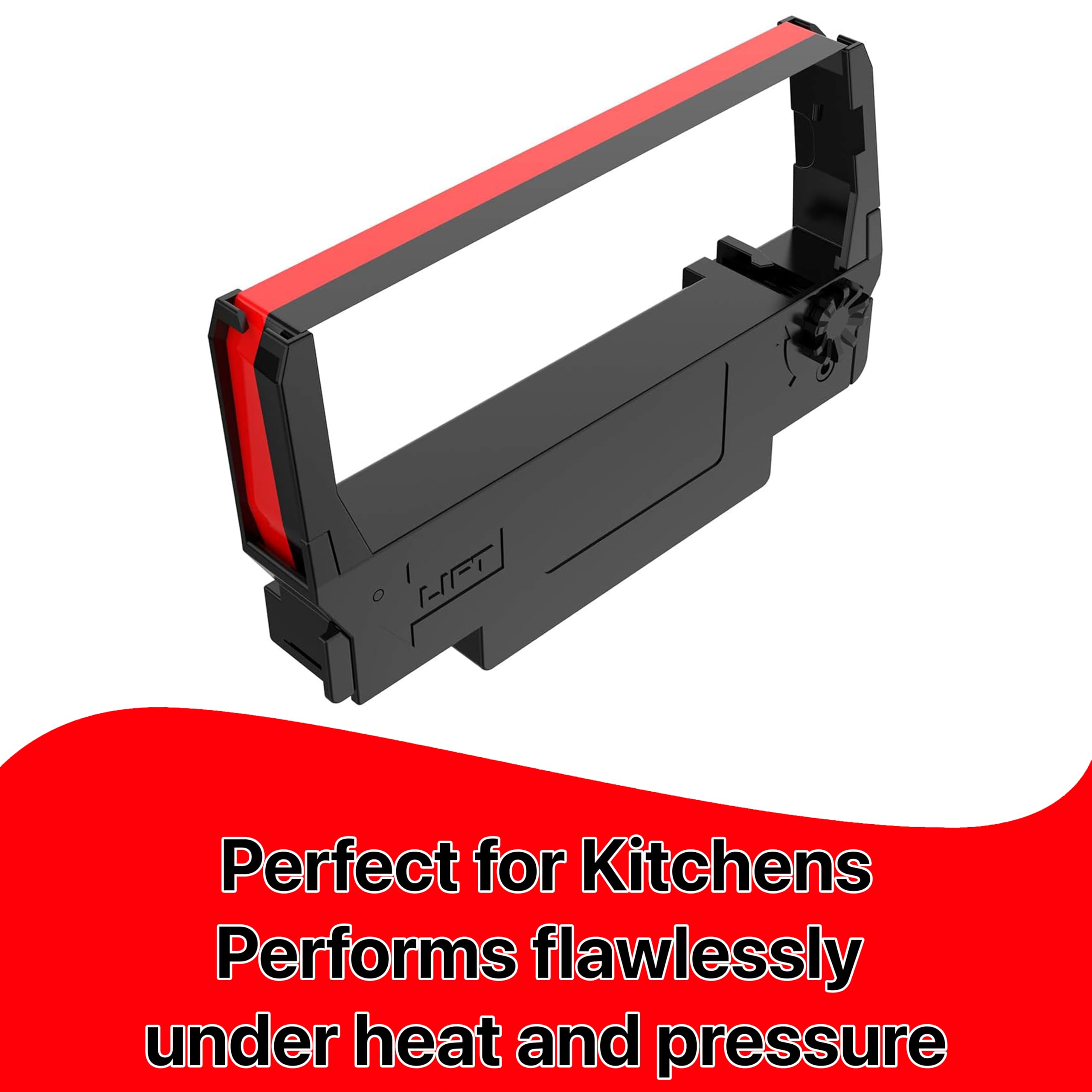 POKANIC ERC-30/34 / 38 Black and Red Ink Ribbon Cartridge Roller Replacement Receipt Kitchen Printer Compatible with Epson TM-200, TMU-220, TMU-230, Bixolon, SNBC SRP-275, SRP-270, BTP-M280