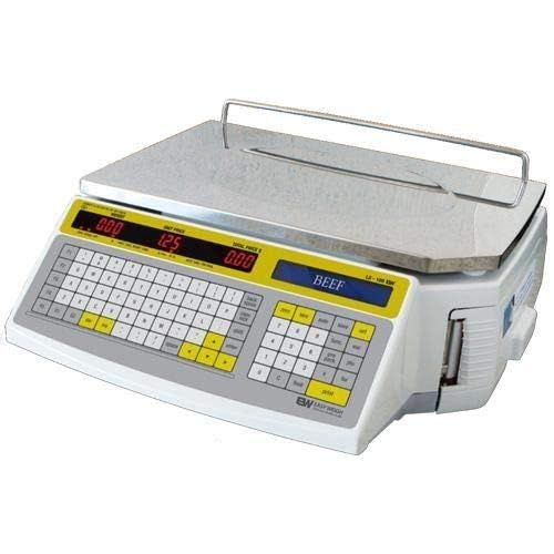 Easy Weigh LS-100 60 LB Dual Range Fast Reliable Price Computing Printing Scale, LED & Alpha Large LCD, NTEP, Heavy Duty, Easy To Program & USE (Standard Display)