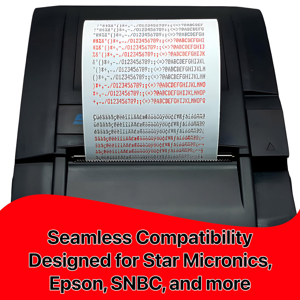 ERC-30 34 38 Ribbon Ink Cartridge Receipt Printer Black and Red, ERC30 Compatible with Epson Printer SNBC BTP-M280, BTP-M280A, BTP-M280B, BTP-M280D, BTP-M300, POS (12 Pack)