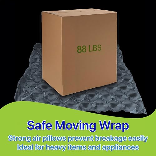 Pokanic Large Bubble Protection Clear Wrap [12 inch x ft] Air Cushion Inflatable Pillow Bags Heavy Duty Wrapping Packing Shipping Moving