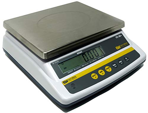 Easy Weigh PX 12 x 0.002 LB Capacity Digital Scale Rechargeable Battery Operated LCD Display Stainless Steel Platter KG Grams Ounces OZ Kitchen Deli Produce Electronic NTEP (PX-12)