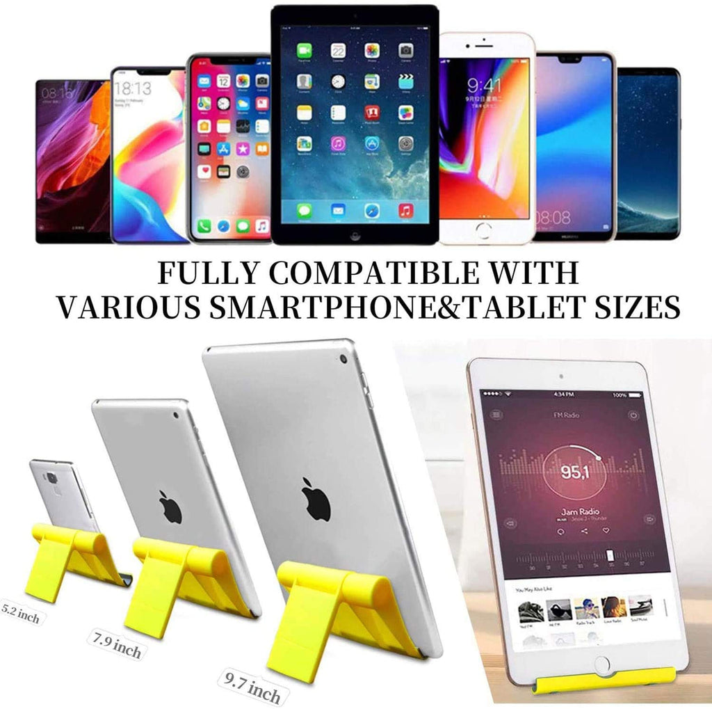 Pokanic Cell Phone Multi-Angle Stand Holder Mount Cradle Organizer Charger Station Tablet Desktop Bed Office School Kitchen Travel Foldable Portable Adjustable Universal Smartphones