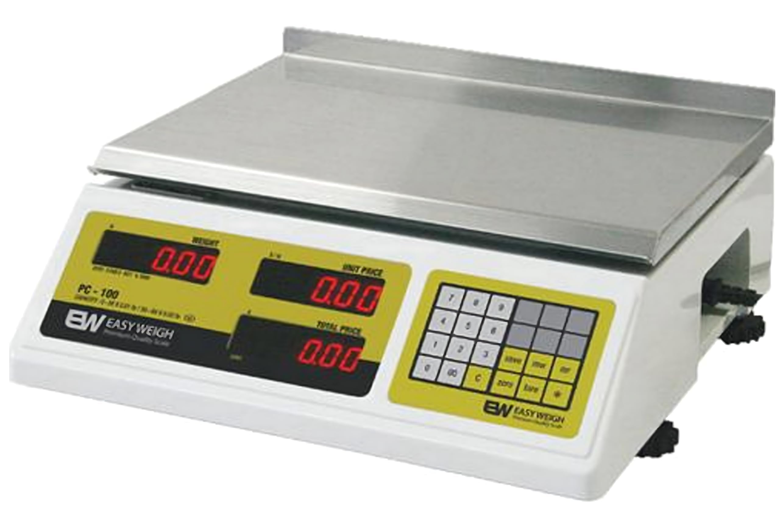 Easy Weigh PC-100 60lb Capacity Price Digital Computing Scale Legal for Trade Class III Deli Produce Grocery Meat Kitchen NTEP (PC-100)
