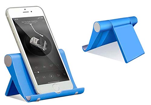 Pokanic Cell Phone Multi-Angle Stand Holder Mount Cradle Organizer Charger Station Tablet Desktop Bed Office School Kitchen Travel Foldable Portable Adjustable Universal Smartphones