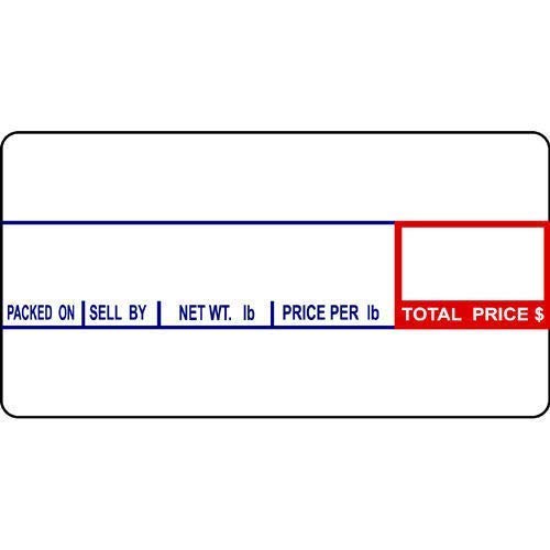 Aquos CAS Printing Scale Label Rolls (8060) – Rectangular Blank Thermal Label Rolls | CAS Scale Labels for Grocery Stores, Butcher Shops, Delis & Supermarkets | Made in USA