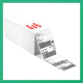 Pokanic Fanfold 4 x 6 inch Thermal Labels Stack Direct White Strong Adhesive Perforated Postage Shipping Printer Compatible with Zebra SNBC Epson Rollo