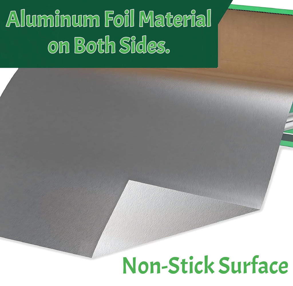 Pokanic Aluminum Foil Wrap Roll Heavy Duty Commercial and Home Use for Food, BBQ, Grilling, Cooking, Baking, Roasting, Party