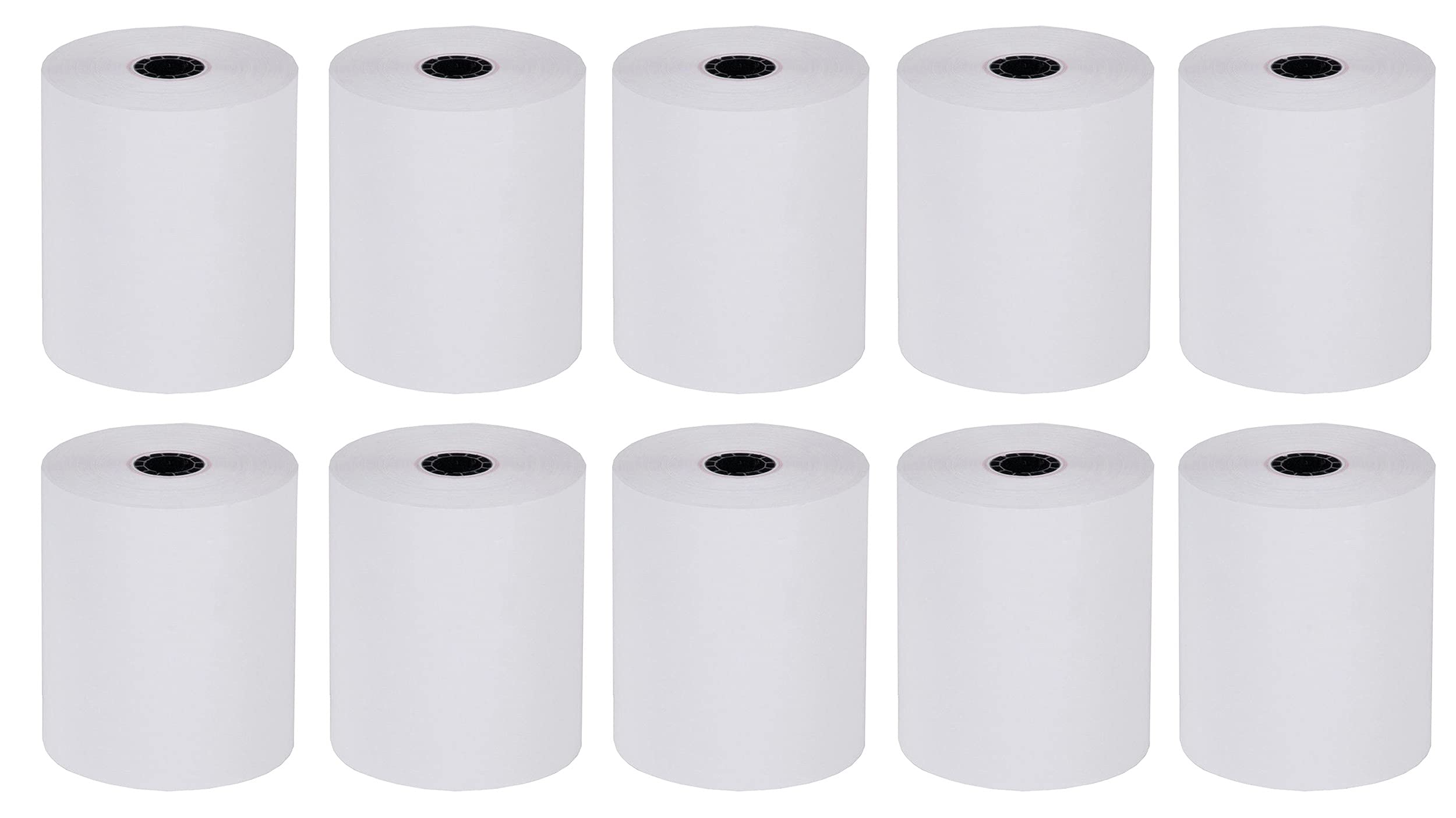 Pokanic 3" x 150' 1 Ply Bond White Paper Rolls Kitchen Receipt POS Cash Register Compatible with Clover Epson SNBC Star Sam4s Ellix Bixolon Impact Printers SP700 ERC30 34 38 TMU200