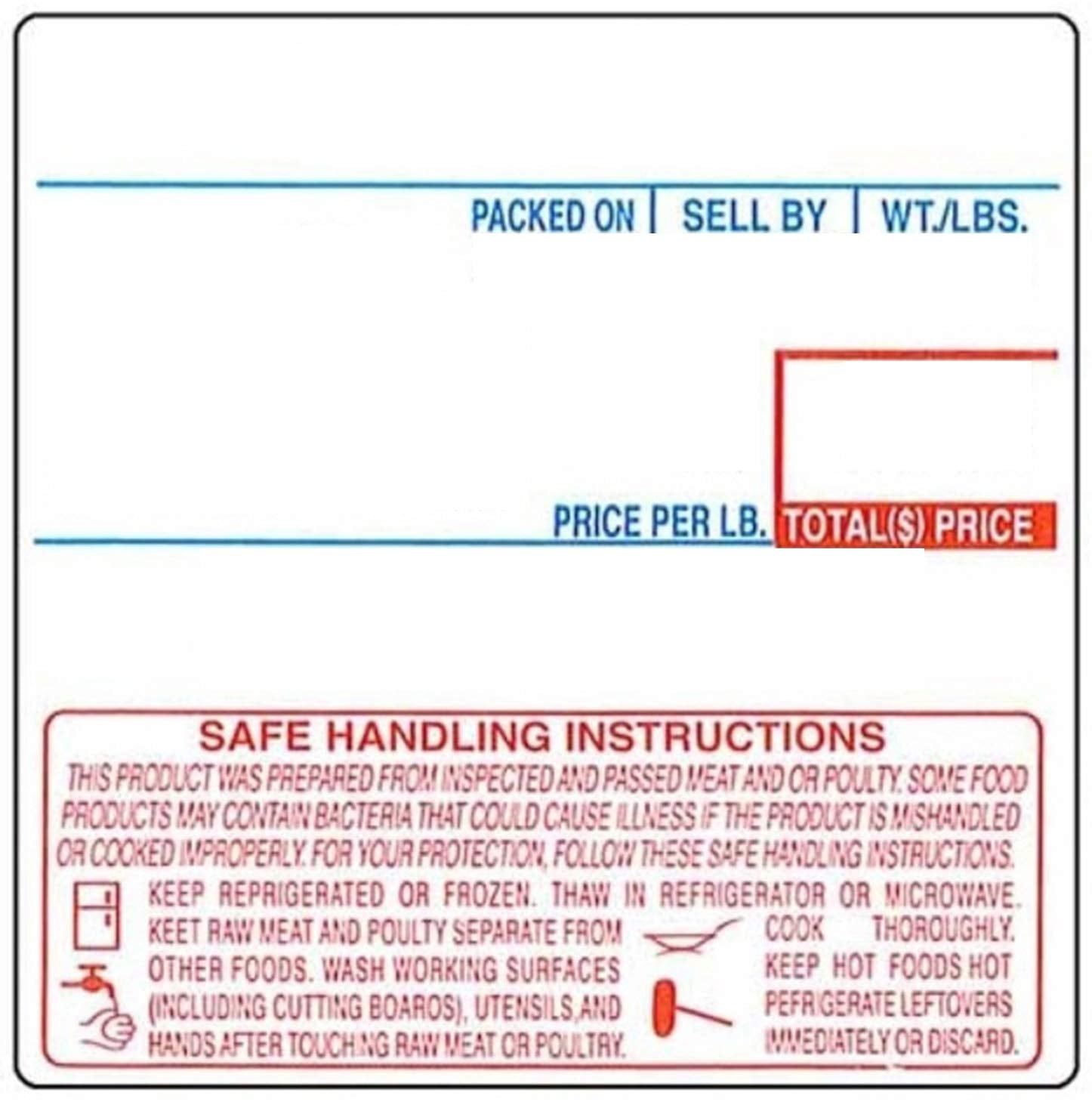 CAS Labels LST Thermal - Printer Printing Scale Compatible with CAS LP-1000 CL-5000 CL-5500 CL-7200, Easy Weigh LS-100, VisionTech DLP-300
