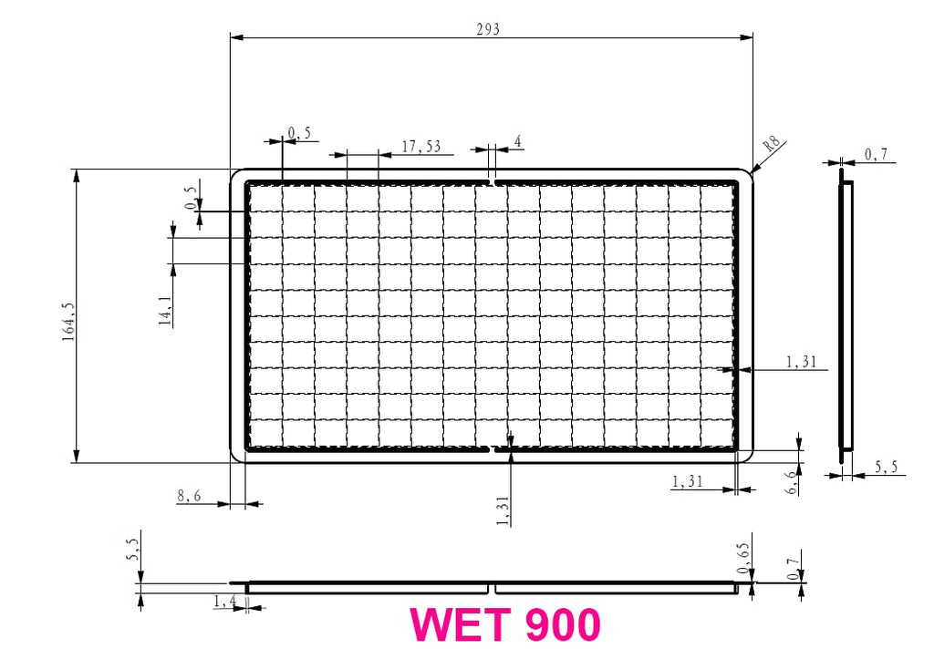 SAM4S ER-920, ER-940, SPS-320, SPS-340 Overlay Flat Keyboard Wet Cover Silicone Keyboard
