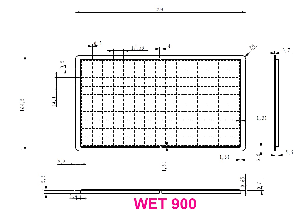SAM4S ER-920, ER-940, SPS-320, SPS-340 Overlay Flat Keyboard Wet Cover Silicone Keyboard
