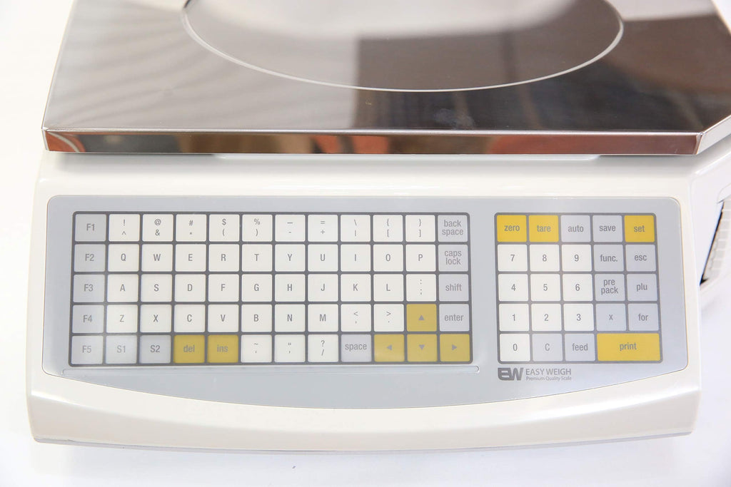 Easy Weigh LS-100 60 LB Dual Range Fast Reliable Price Computing Printing Scale, LED & Alpha Large LCD, NTEP, Heavy Duty, Easy To Program & USE (Standard Display)