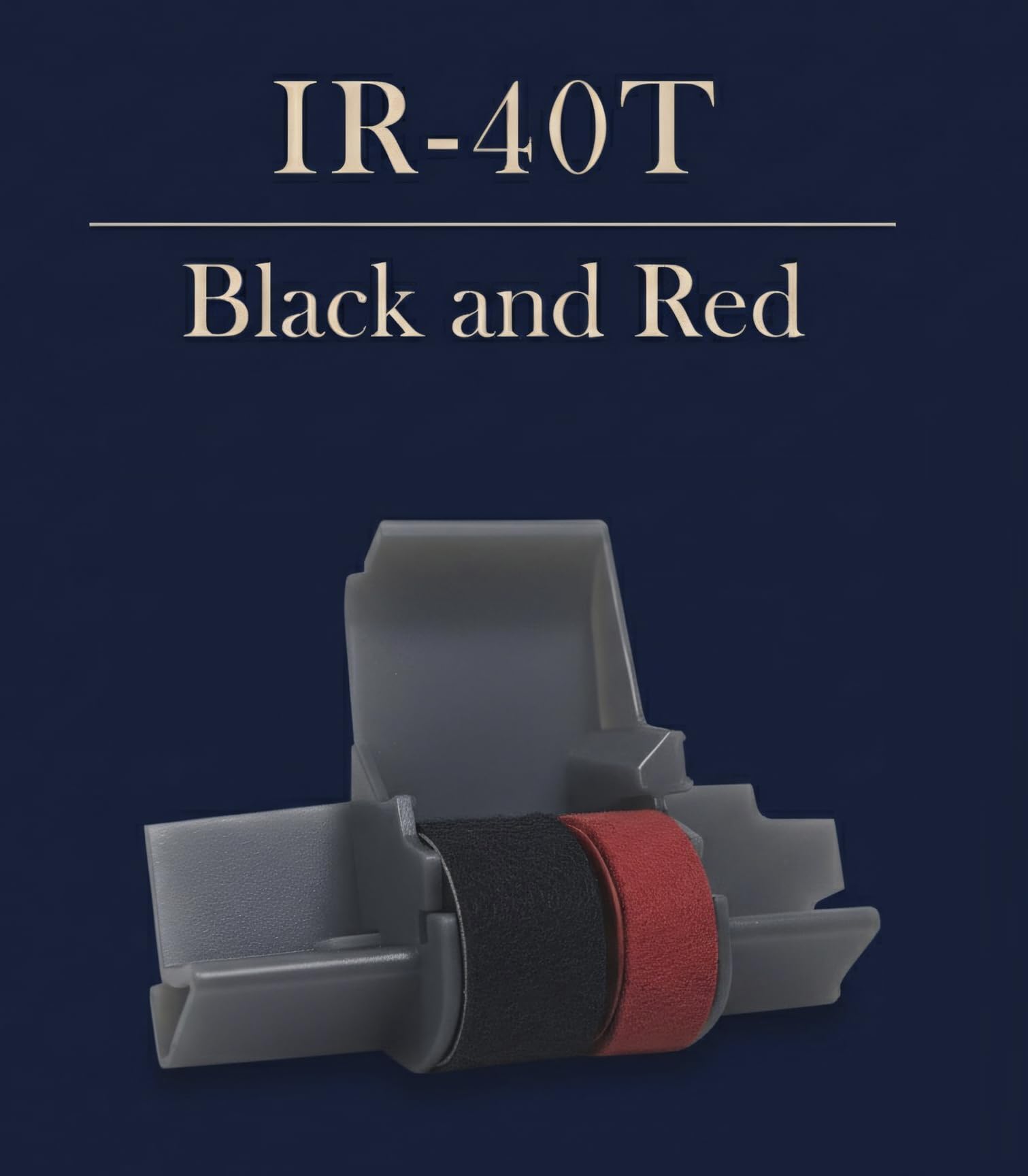 IR‑40T Black & Red [ Pack] Ink Roller Ribbon Cartridge – Dual‑Color Replacement Compatible for CASIO/Canon/Sharp Printing Calculators & Cash Registers