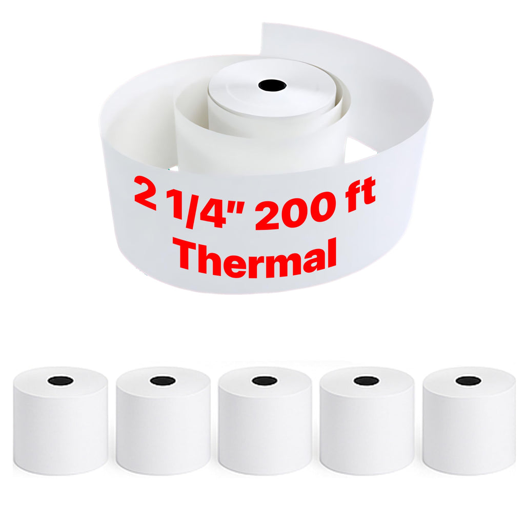 Pokanic Thermal Receipt Paper Rolls [3 1/8/" x 230'] x [30 Rolls] Compatible with Clover Mini Mobile Square POS System Credit Card Machine Calculators Star Printers