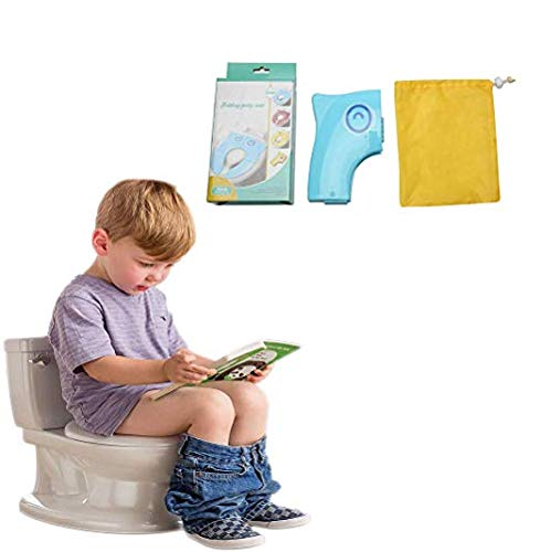POKANIC Toilet Potty Training Seat Cover, Travel Toilet Seat, Folding Non Slip Silicone Pads, Travel Portable Reusable Kids Toddlers Boys Girls, Carry Bag