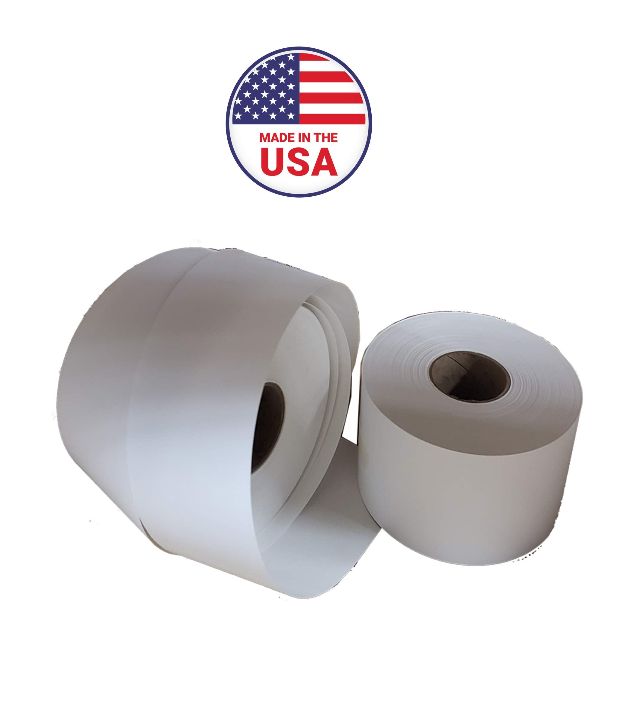 Aquos CAS Printing Scale Label Rolls (8060) – Rectangular Blank Thermal Label Rolls | CAS Scale Labels for Grocery Stores, Butcher Shops, Delis & Supermarkets | Made in USA