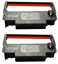 ERC-30 34 38 Ribbon Ink Cartridge Receipt Printer Black and Red, ERC30 Compatible with Epson Printer SNBC BTP-M280, BTP-M280A, BTP-M280B, BTP-M280D, BTP-M300, POS (2 Pack, Black and Red)