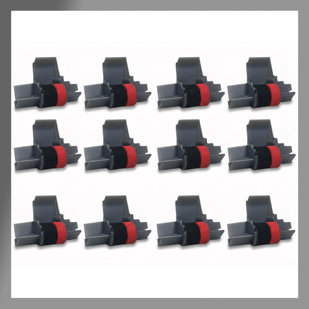 IR‑40T Black & Red [ Pack] Ink Roller Ribbon Cartridge – Dual‑Color Replacement Compatible for CASIO/Canon/Sharp Printing Calculators & Cash Registers