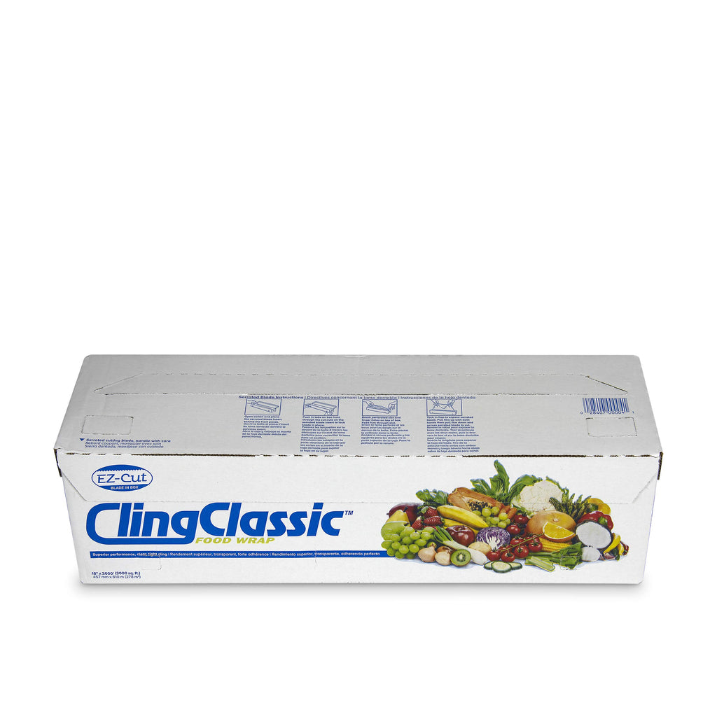 SealWrap Cling Classic ZipSafe Plastic Wrap, 12" Wide by 2000' Length, PVC