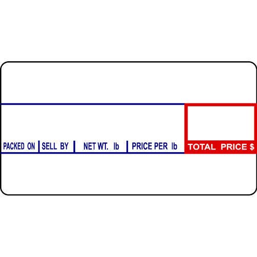 CAS LST-8000 Printing Scale Label, 58 x 30 mm, Non-UPC, 12 Rolls Per Case