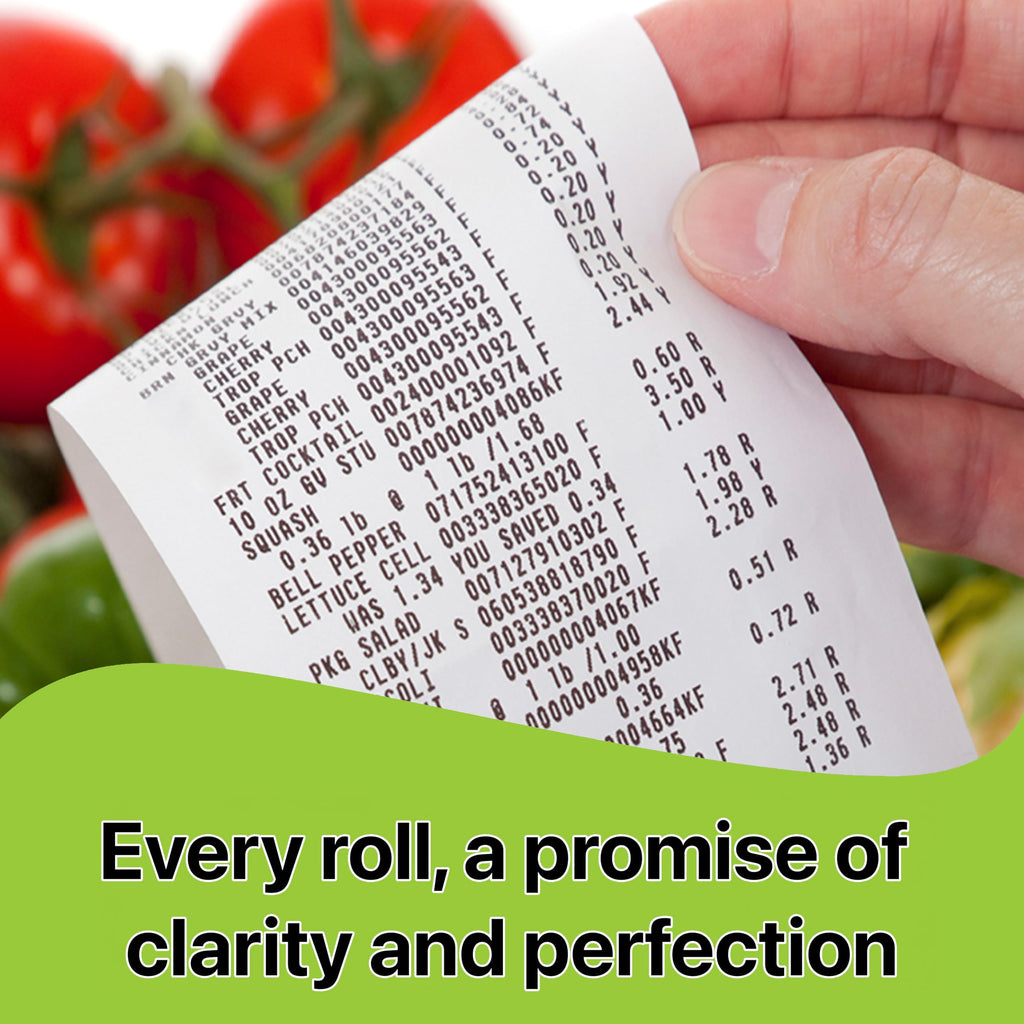 3 1/8 x 230' Thermal Receipt Paper POS Cash Register Calculator Supplies Rolls Individual Packed Made in South KOREA Compatible with Epson, SNBC, Sam4s, Star, Clover Printers