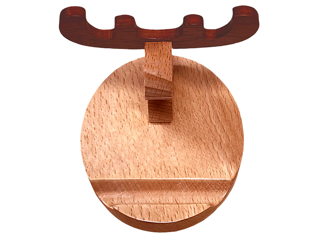 Pokanic Cell Phone Tablet Wooden Stand Dock Holder Cradle Mount Organizer Charger Station Table Desk Room Office School Kitchen Non-Slip Wood