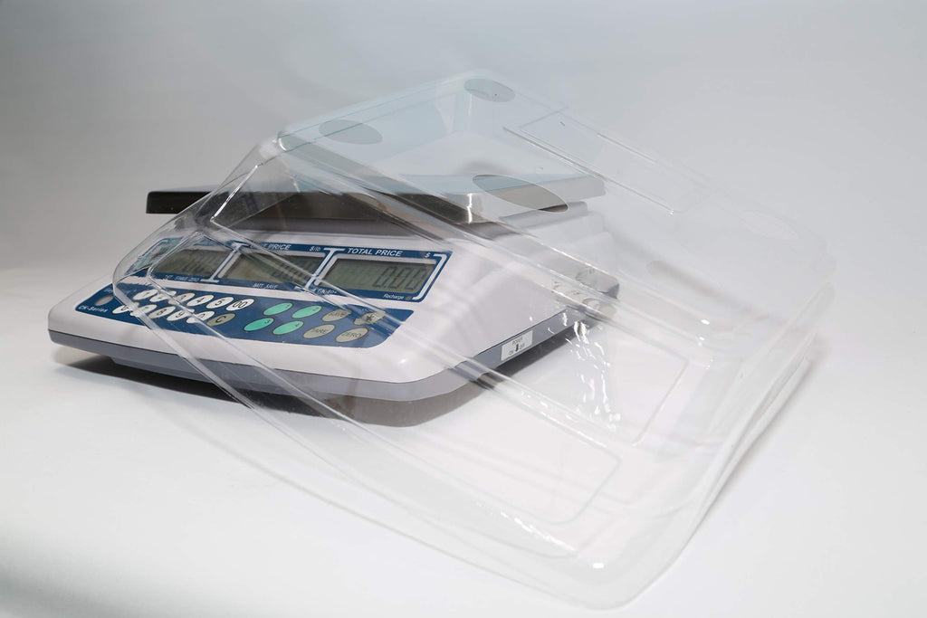 Easy Weigh CK Series Digital Price Computing Scale Rechargeable Battery Operated, NTEP Approval Class III, LCD Display, Portable Compact, Stainless Steel Platter