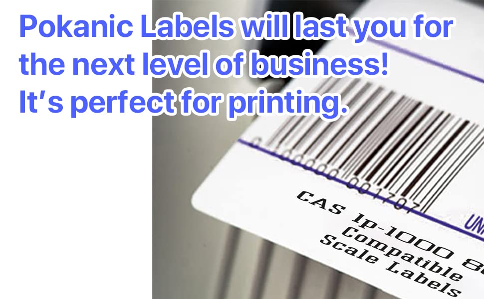 CAS Labels LST Thermal - Printer Printing Scale Compatible with CAS LP-1000 CL-5000 CL-5500 CL-7200, Easy Weigh LS-100, VisionTech DLP-300