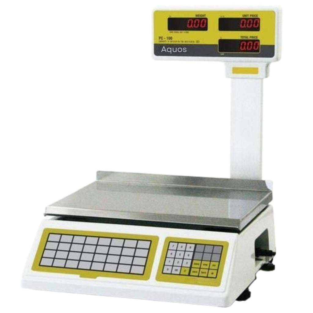 Easy Weigh PC-100 60lb Capacity Price Digital Computing Scale Legal for Trade Class III Deli Produce Grocery Meat Kitchen NTEP