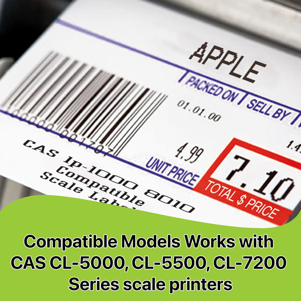 Pokanic Thermal Head Printer Replacement Part Compatible with CAS CL-5000, CL-5500, CL-7200 Bench and Pole Series Scale, Weight Printing Clear Labels