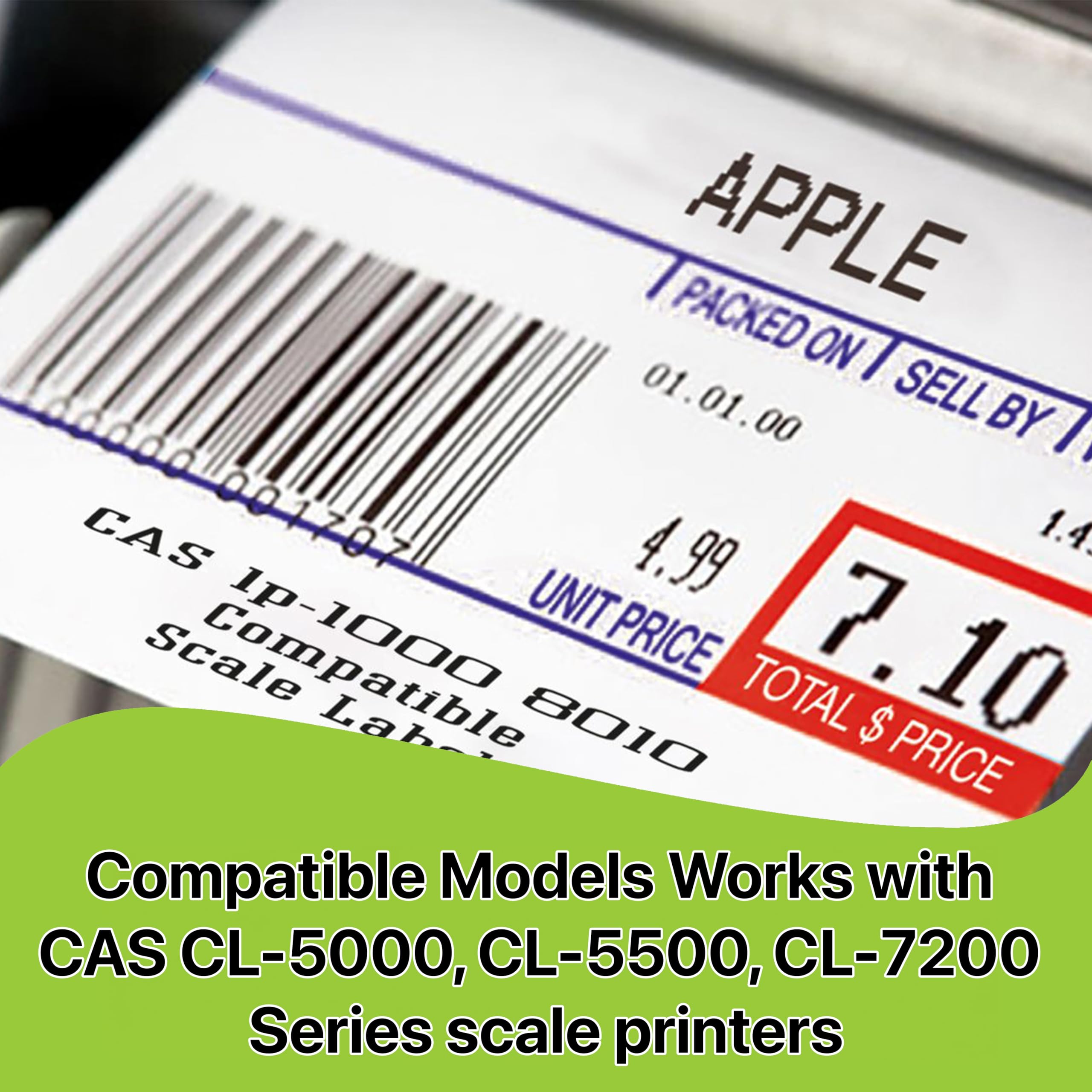Pokanic Thermal Head Printer Replacement Part Compatible with CAS CL-5000, CL-5500, CL-7200 Bench and Pole Series Scale, Weight Printing Clear Labels