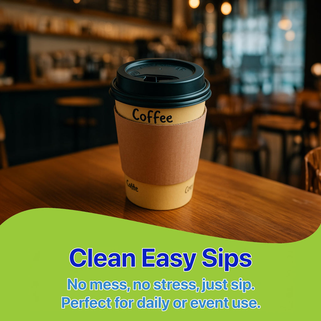 Pokanic Paper Cups oz Pack Disposable Hot Cold Beverage Drinking Coffee Water Juice Tea Party Travel Events Cafe Restaurant School Office Home Kitchen