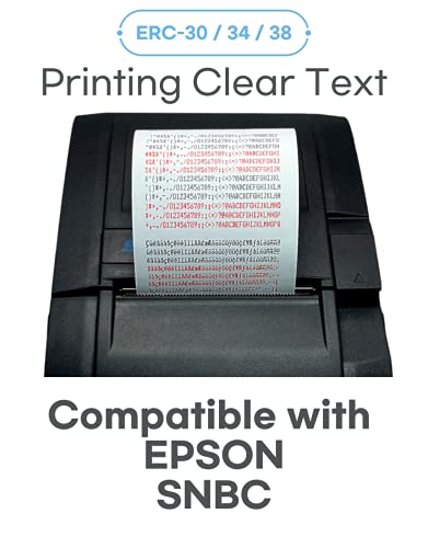 ERC 30 / 34 / 38 Ink Ribbon Cartridge Black and Red Compatible Epson TM 200, TMU 220, TMU230 Printers (6 Pack)
