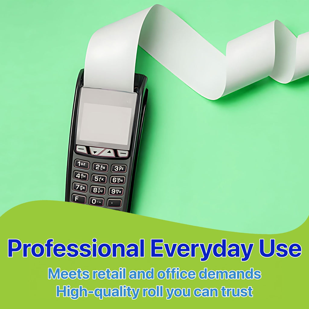 Pokanic Thermal Receipt Paper Rolls [3 1/8/" x 230'] x [30 Rolls] Compatible with Clover Mini Mobile Square POS System Credit Card Machine Calculators Star Printers