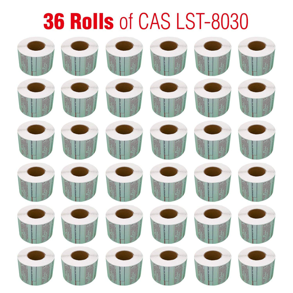 CAS Labels LST Thermal - Printer Printing Scale Compatible with CAS LP-1000 CL-5000 CL-5500 CL-7200, Easy Weigh LS-100, VisionTech DLP-300