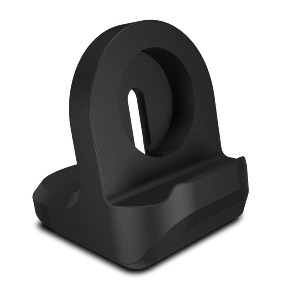 Watch Stand Compatible Apple Watch with All Series and All Models, Silicone Charging Dock with Nightstand Mode and Cable Management Slot, Portable Desk Holder for Home or Travel