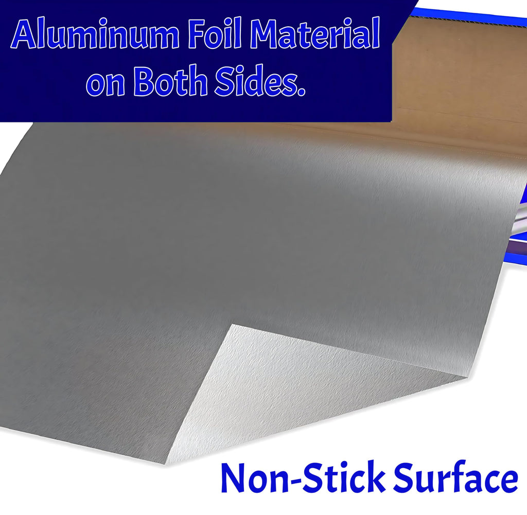 Pokanic Aluminum Foil Wrap Roll Heavy Duty Commercial and Home Use for Food, BBQ, Grilling, Cooking, Baking, Roasting, Party