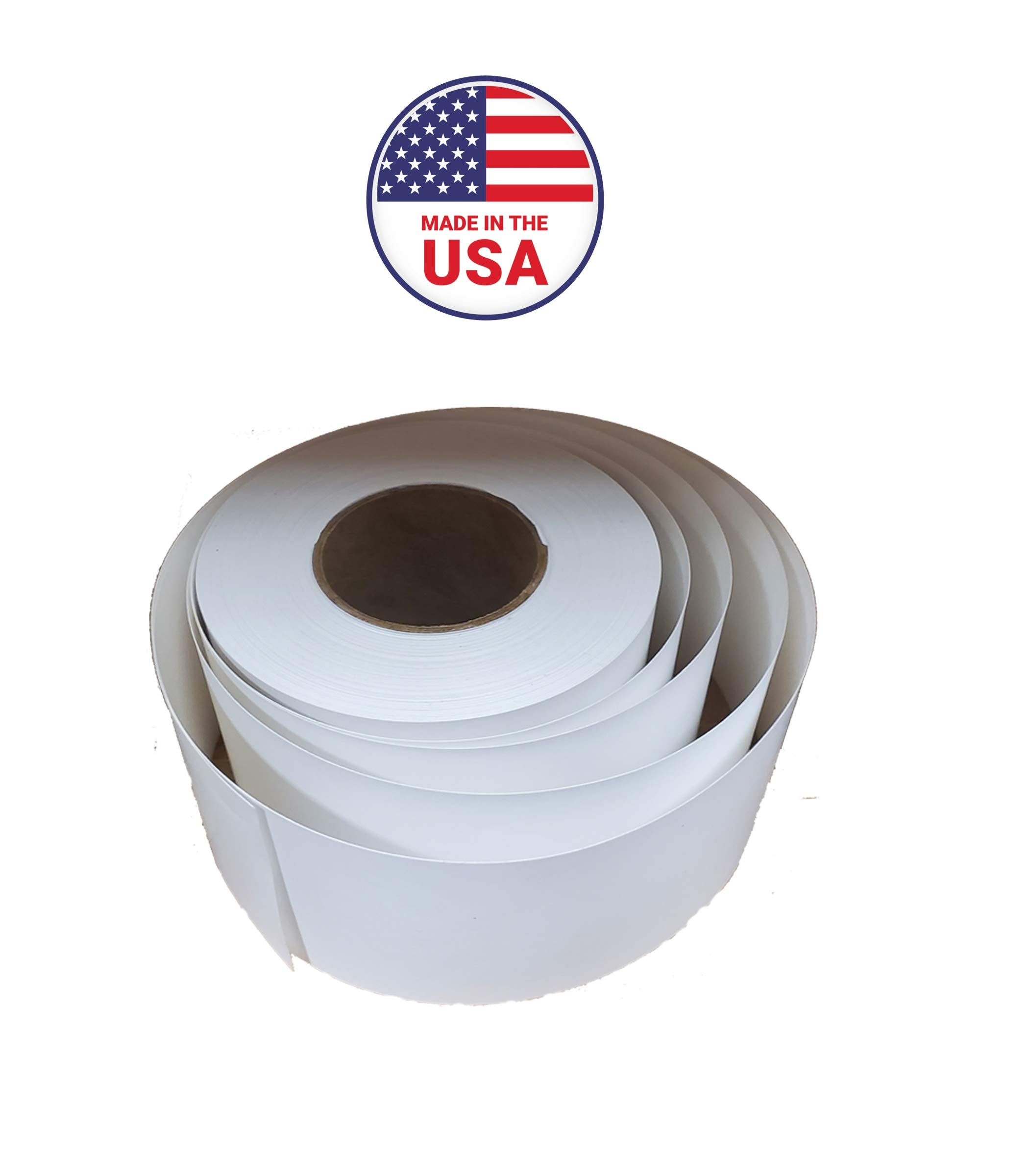 Aquos CAS Printing Scale Label Rolls (8060) – Rectangular Blank Thermal Label Rolls | CAS Scale Labels for Grocery Stores, Butcher Shops, Delis & Supermarkets | Made in USA