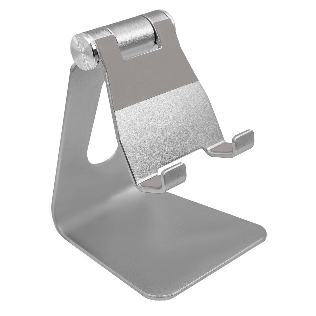 Pokanic Phone & Tablet Stand Adjustable Multi‑Angle Aluminum Phone & Tablet Stand Non‑Slip Dock/Cradle/Charging Station for Desktop, Bed, Kitchen, Office