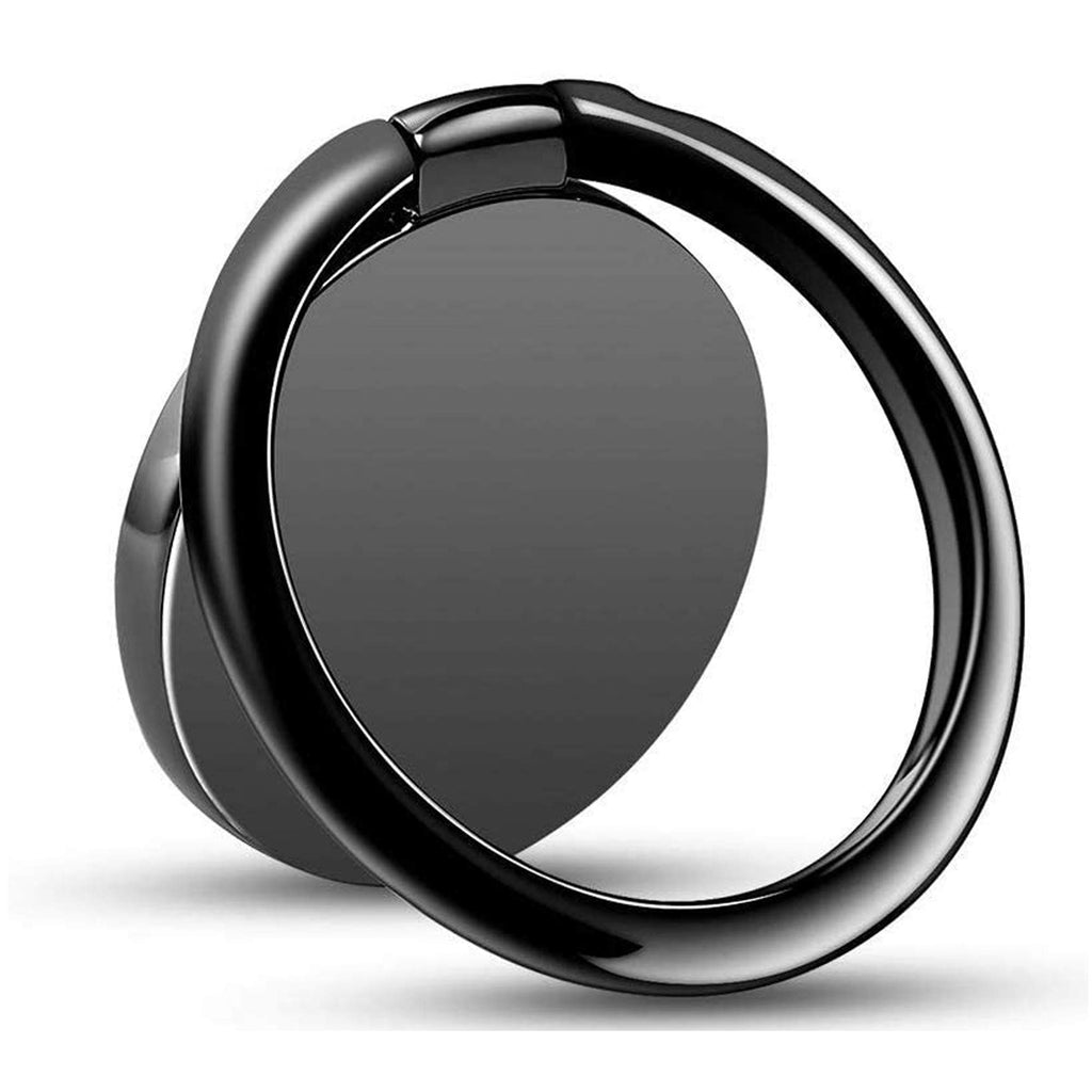 Pokanic Cell Phone Holder Finger Metal Ring Grip Stability Kickstand 360° Rotation Adjustable Collapsible Compatible with Apple iPhone, Samsung Galaxy, LG