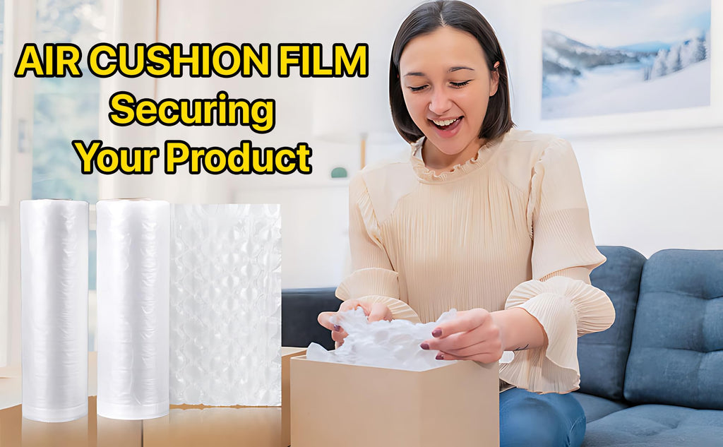 Pokanic Bubble Wrap Air Cushion Roll Inflatable Pillow Bags Film Size 16 x 13 inch, Length 985 ft Packing Shipping Moving
