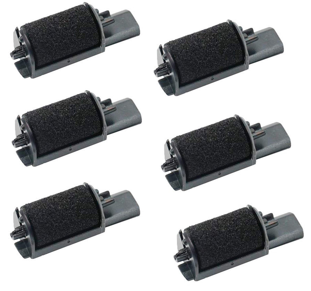 IR40 Black Ink Roller x [6 Pack] Compatible with Casio Canon Citizen and Sharp Printing Calculators and Cash Registers