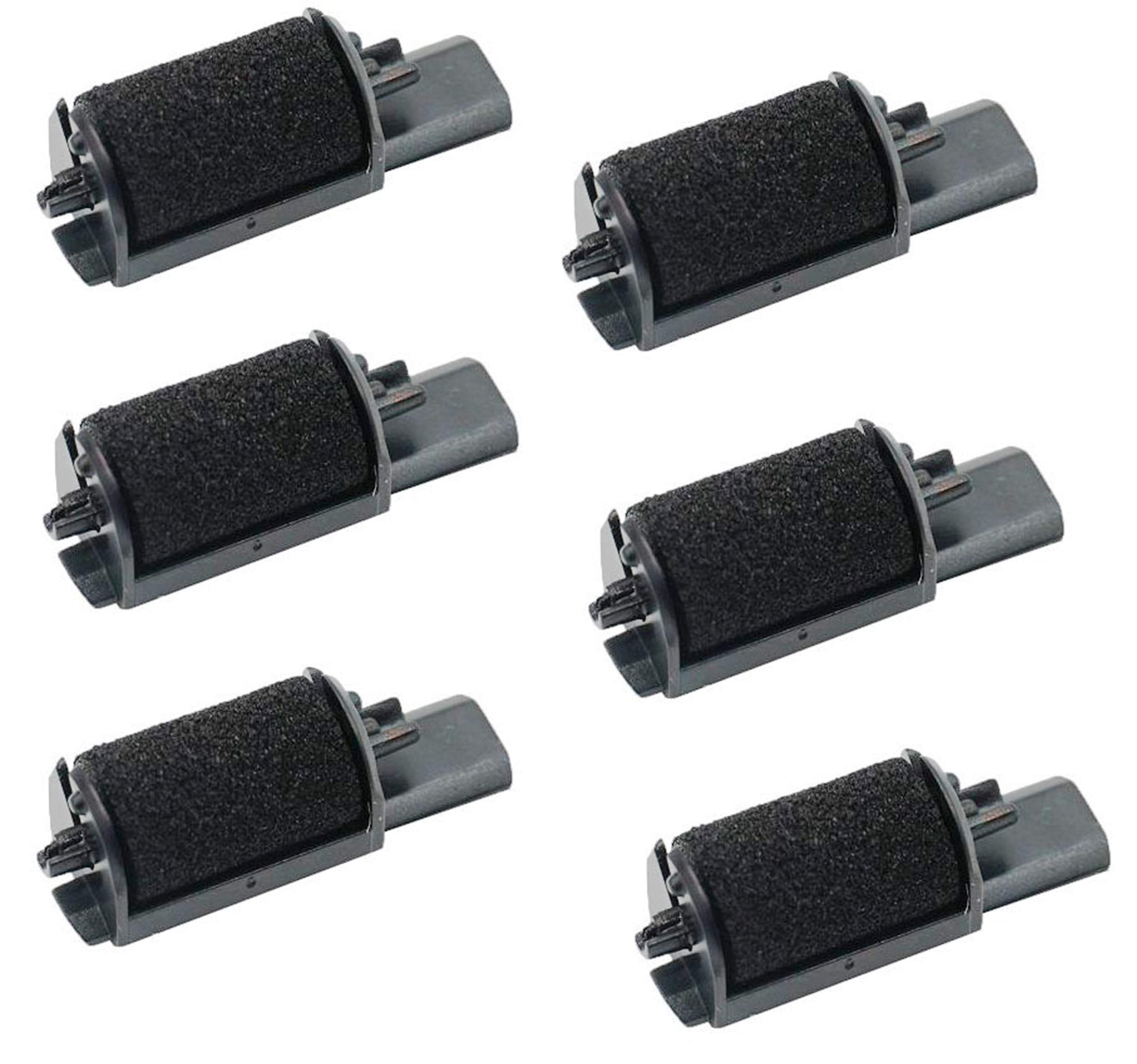 IR40 Black Ink Roller x [6 Pack] Compatible with Casio Canon Citizen and Sharp Printing Calculators and Cash Registers